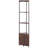 66.1" H x 12" W 5 Tier Corner Shelf Tall Corner Stand with LED Light & Doors Narrow Rack