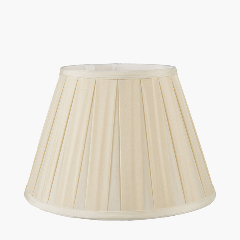 Maya Silk Empire Lamp Shade ( Uno ), 30cm H x 45cm W x 45cm D, Cream
