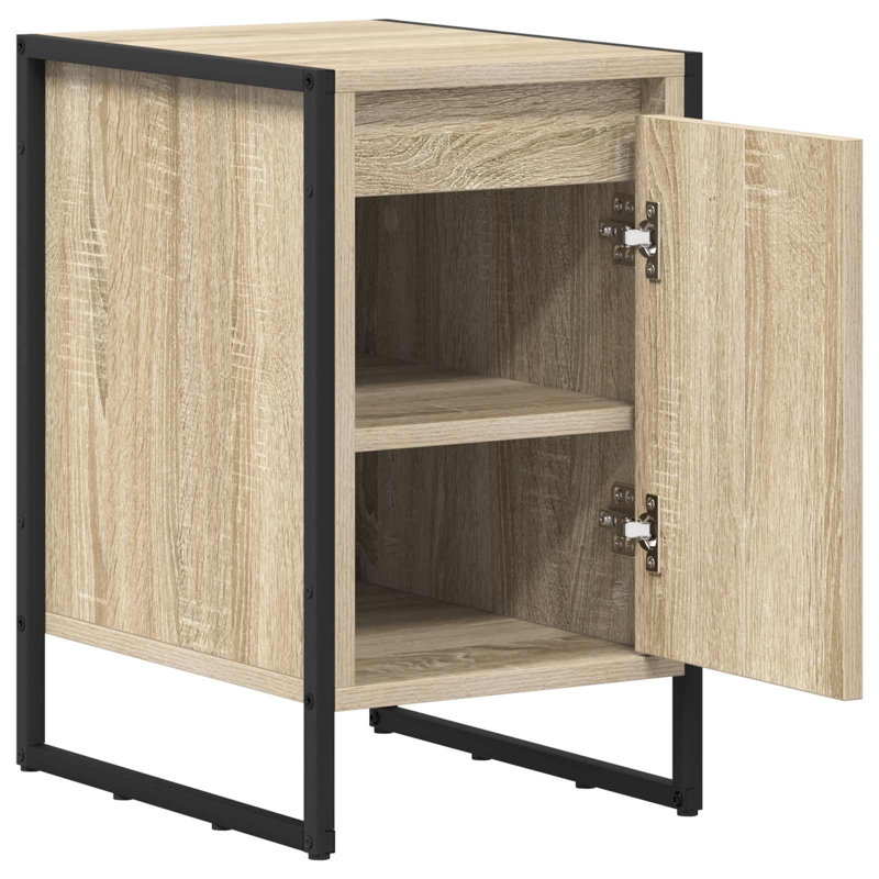 39.5cm W Manufactured Wood Bedside Table, Sonoma