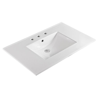 Plateau de meuble-lavabo simple 37 po Unique
