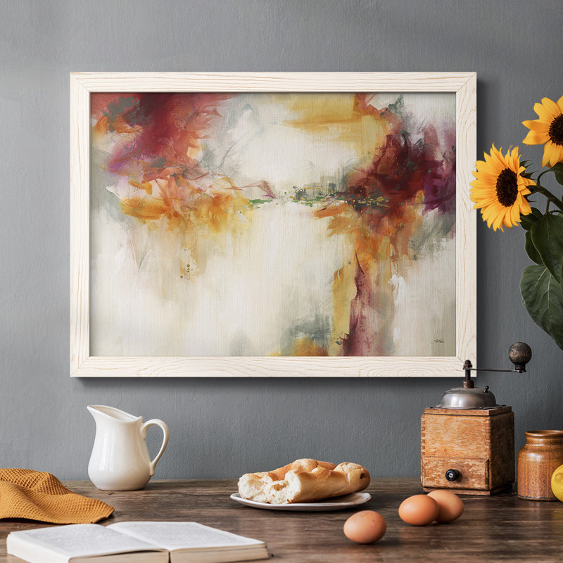 Amber Winds- Rustic Framed Gallery Wrapped Canvas, White, 26" H x 38" W x 1.5" D