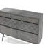 Commode 6 tiroirs en bois d'acacia gris