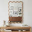 Miroir décoratif rectangulaire en bois massif 24 po x 36 po couleur bois naturel, pour chambre à coucher, salle de bain, salon, entrée-395528074-403106427