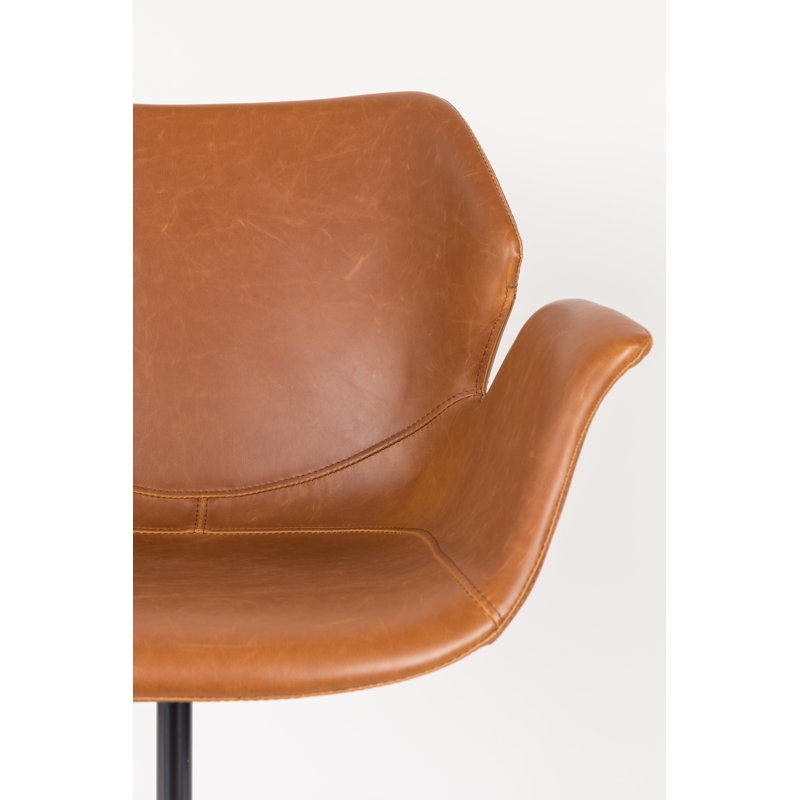 Nikki Swivel Task Chair, Brown