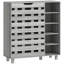 Armoire à chaussures avec armoire à 5 niveaux et 5 tablettes ouvertes-139370193