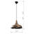 Adjustable Height Metal Body Single Pendant