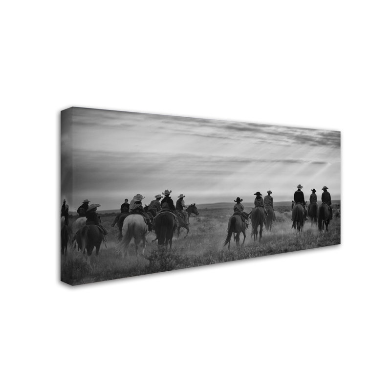 Leeth «Riding Out», reproduction de photo sur toile tendue, H 24 po x l 47 po x P 2 po