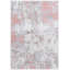 Bayside Mirage Machine Washable Non-Slip Area Rug in Pink & White-166374037
