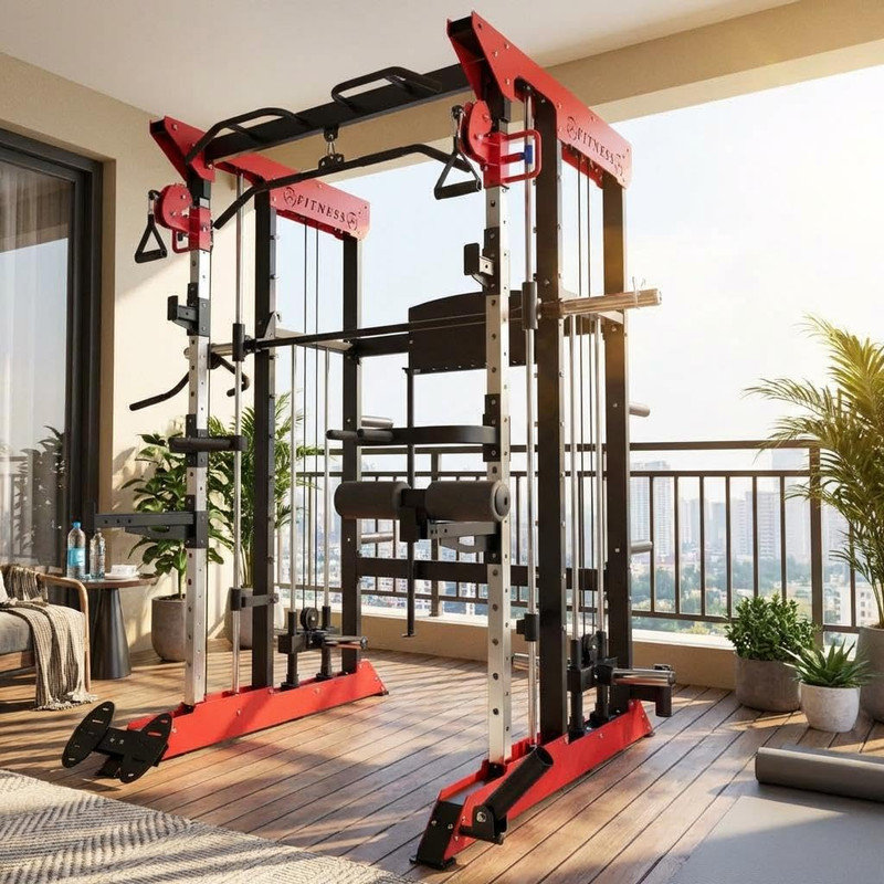 Machine Power Cage Smith avec câble croisé - 3600LB