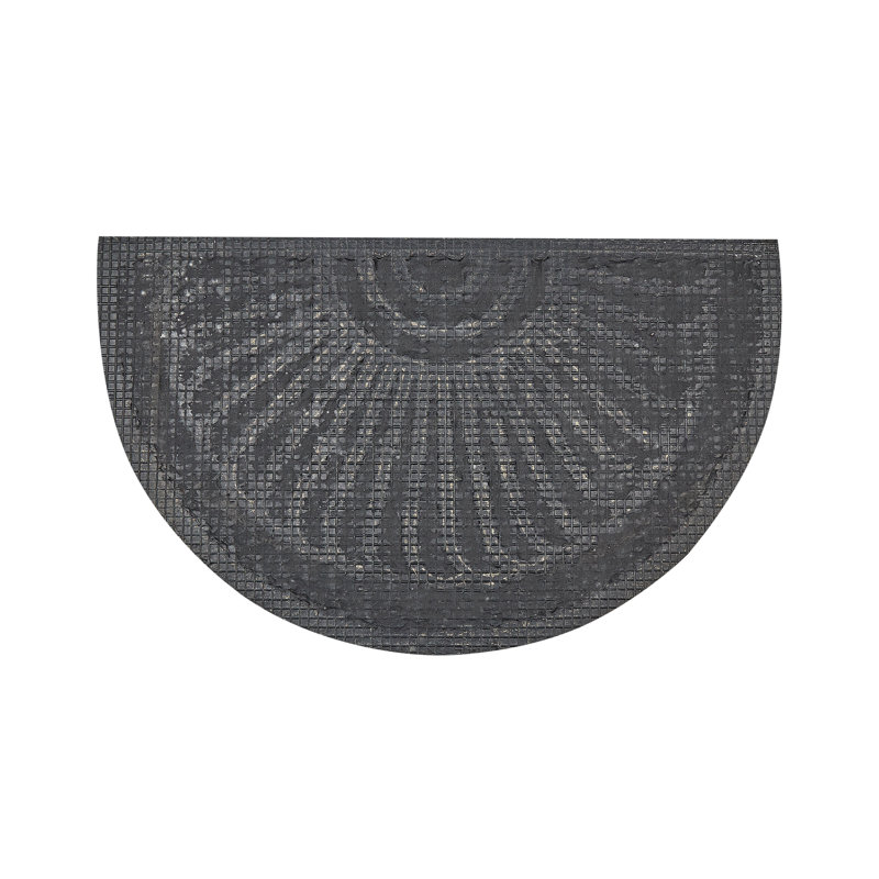 Yancey Non-Slip Geometric Indoor Doormat