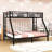 Twin XL Over Queen Bunk Bed With Ladders And Guardrails-77349009