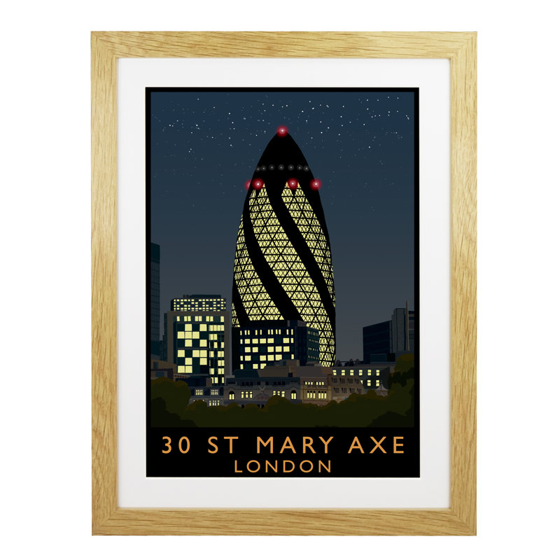 Richard O'Neil - Print, 54 cm H x 44 cm W x 2.2 cm D, Oak Wood Frame