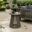 Outdoor Acacia Wooden Patio Side Table, Round Coffee Table-357393863