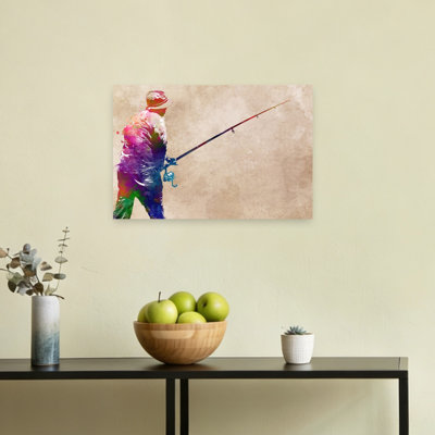 «Vibrant Fishing Art», art mural contemporain