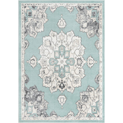 Tapis bleu traditionnel Traditional Troayurgh