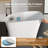 KAKUSIGA 51-inch Freestanding Deep Soaking Bathtub, Stone Resin Solid Surface