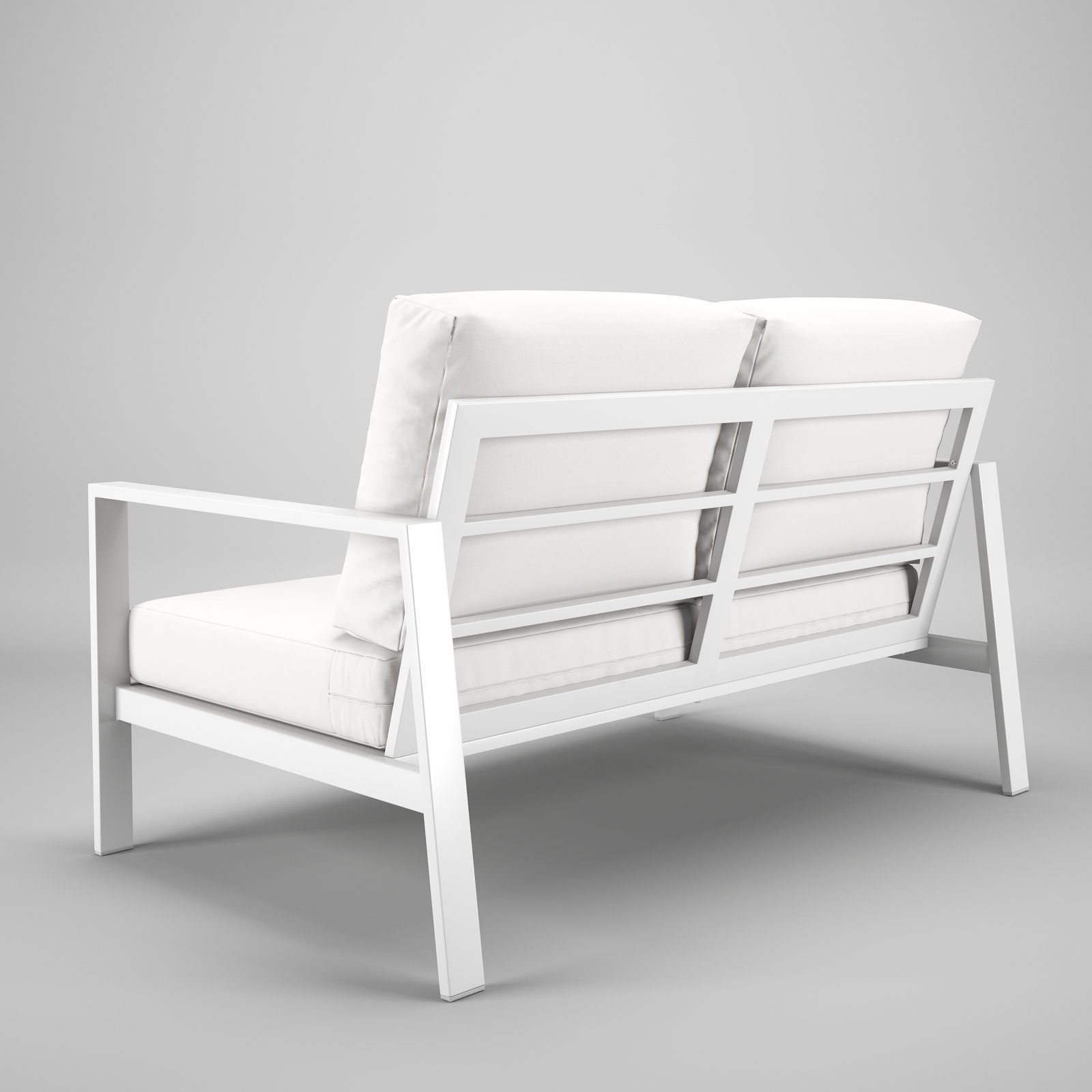 Townsend 55" Sunbrella® Patio Loveseat, Canvas White