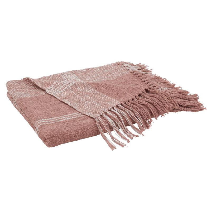 Couverture en coton Chelse, Rose