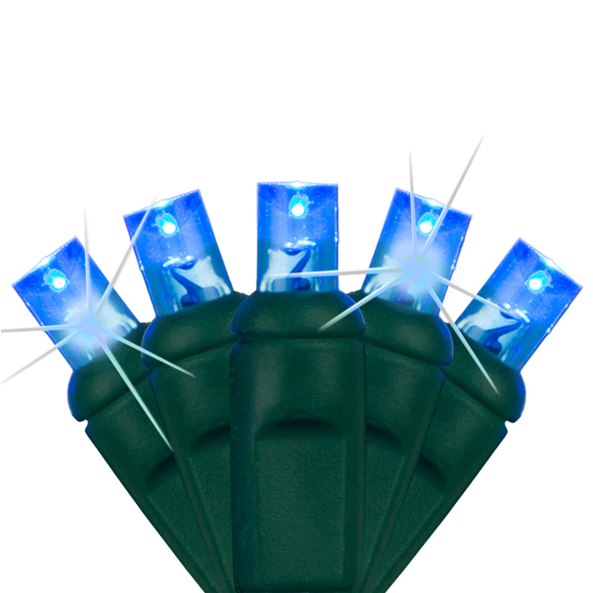 17' LED Twinkle String Lights, Blue