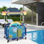 Support de rangement pour piscine avec grand support à nouilles