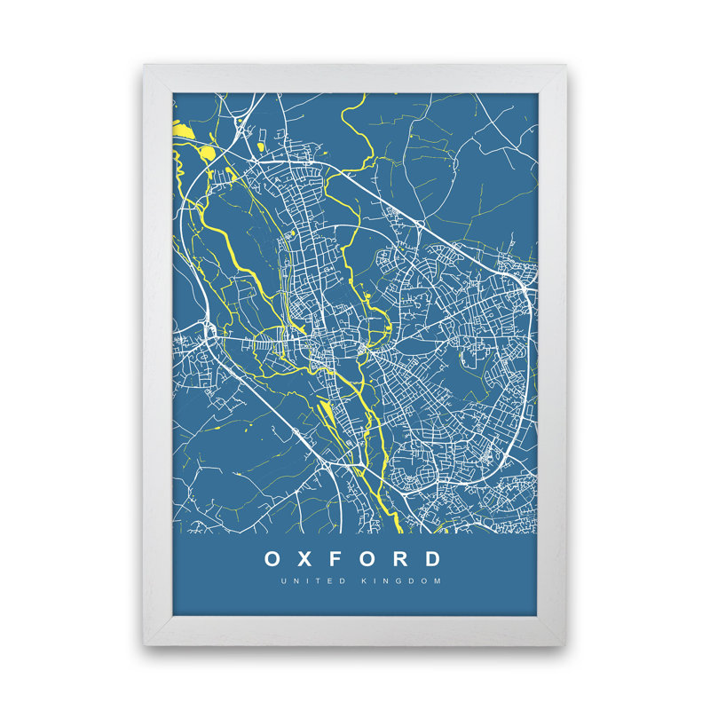 Oxford II - Print, 88cm H x 64cm W x 3cm D, White Paper