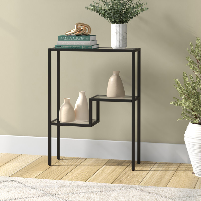 Lovett Wide Rectangular Console Table, Black, 74.9cm H x 55.9cm W x 20.3cm D