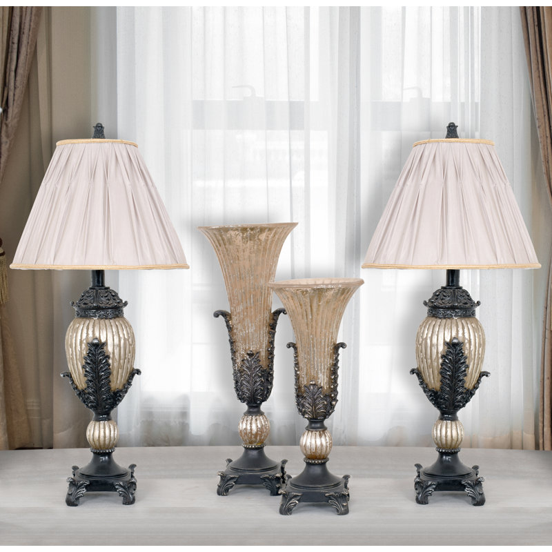 Ensemble de vases de sol en résine 2 pièces Clarysse
