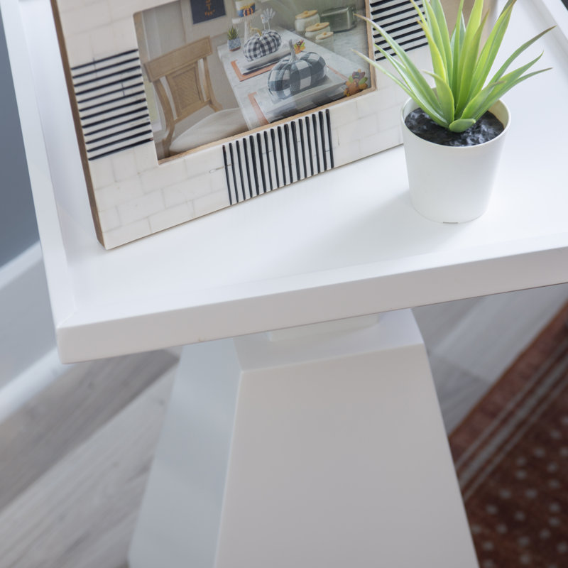 Table de bout Ivaylo Block, Blanc
