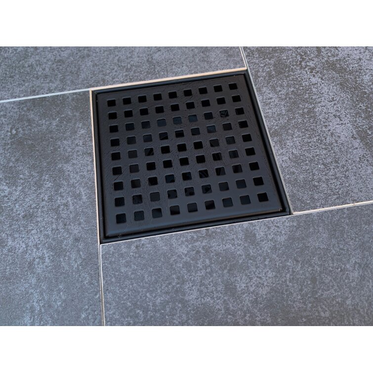 Black Shower Drain, Linear Shower Drain