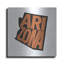  «Arizona 2» par Art Licensing Studio, art mural en métal, 36 po x 36 po-2066537269