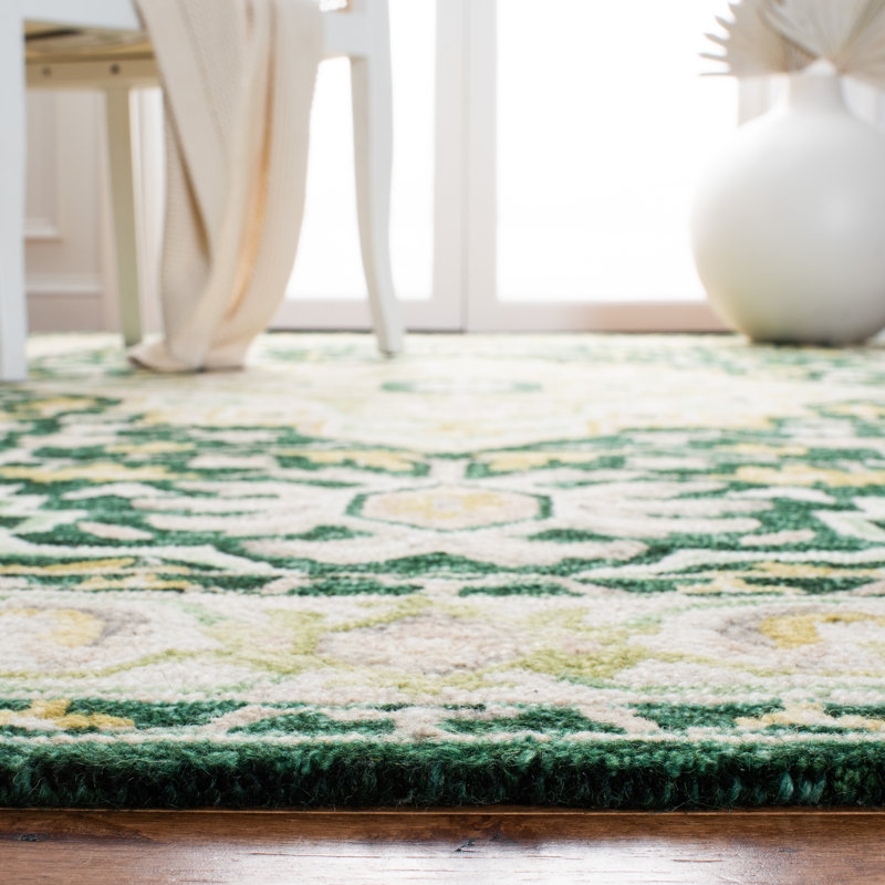 Hand Tufted Wool Southwestern Rug, Rectangle 8' x 10'