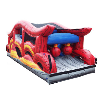 JumpOrange Shadow Obstacle Course Bounce House for Kids and Adults – Piece 3 (with Blower)