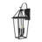 26 In. 3-Light Black Outdoor Hardwired Wall Lantern Sconce With Clear Glass Shade