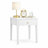 White Nightstand with Drawer