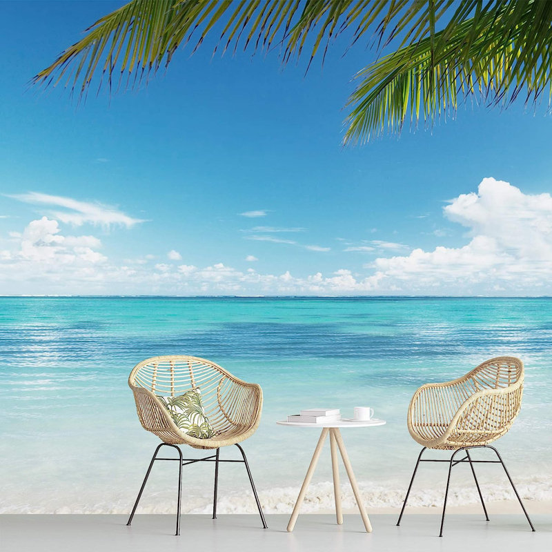 Coastal Beachy Peel & Stick Border, 100" L x 144" W