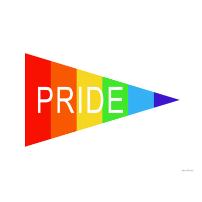 «Pride Flag», art textuel sur toile tendue