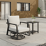 Keambria Aluminum Silver Gray Outdoor Seating Group with Cushions