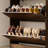 Farmhouse Shoe Storage Cabinet with 2 Flip Drawers – Narrow 9.45" Deep, Adjustable Shelf for Entryway, Hallway (31.50"W x 9.45"D x 33.07"H)-693100844