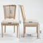 Ensemble de 2 chaises de salle à manger French Country