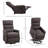 Upholstered Power Reclining Home Theater Seat