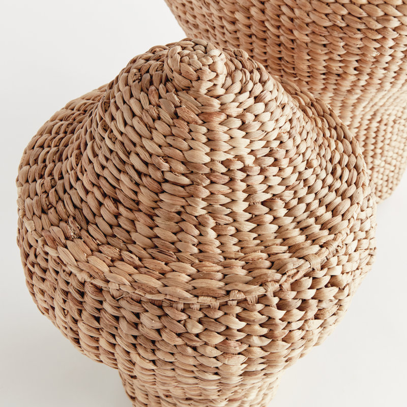 Handmade Water Hyacinth Ginger Jar