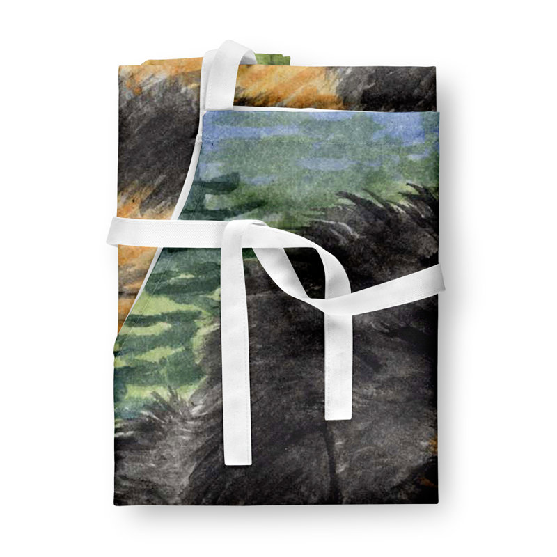 No Pattern Bib Apron
