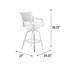 Tabouret de bar 31 po avec coussin Edrea
