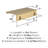 Streamline II 3 inch (76mm) Length Champagne Bronze Cabinet Edge Pull - 10 Pack-111778487-111778491