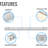 1-Light Dimmable Bathroom Vanity Light LED Bath Bar