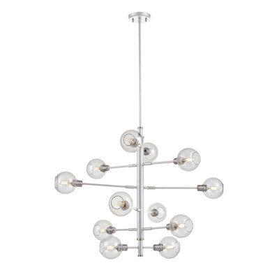 Tavera 12 - Light Dimmable Tiered Chandelier