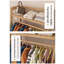 Portant à vêtements en bois de bambou avec portemanteaux et portemanteaux