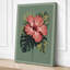 Pink Hibiscus Study Botanical - Wrapped Canvas-1457867312-1457867313