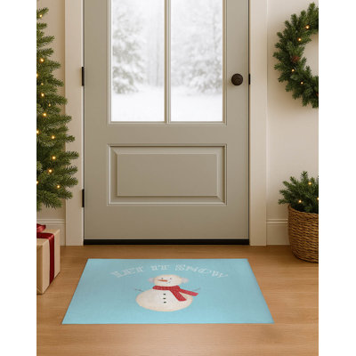 Tapis de porte d'intérieur Let it Snow