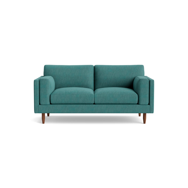 Skinny Fat Loveseat (70"), Performance Weave - Spruce